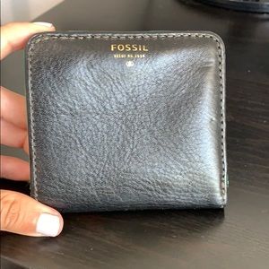 Black and green wallet